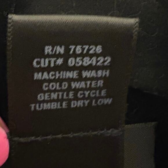 Teddi Evening Black Crushed Velvet Open Swing Coat 2X Holidays Christmas VTG - Picture 5 of 7